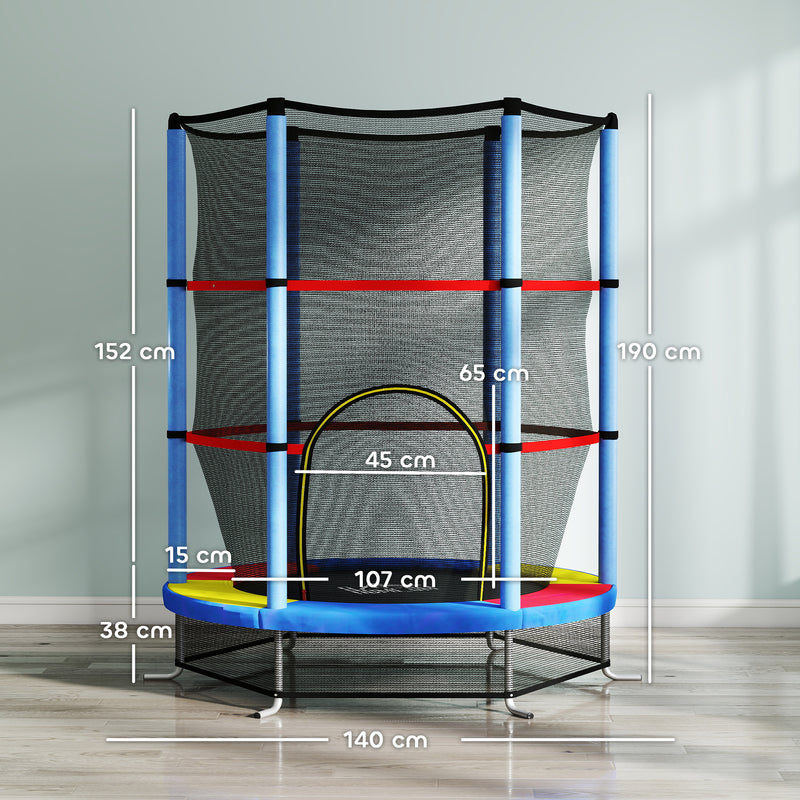 Kids trampoline with enclosure – image 3