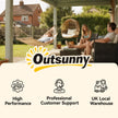 Outsunny Outdoor Garden Hammock with Wooden Stand Swing Hanging Bed for Patio White – view 8