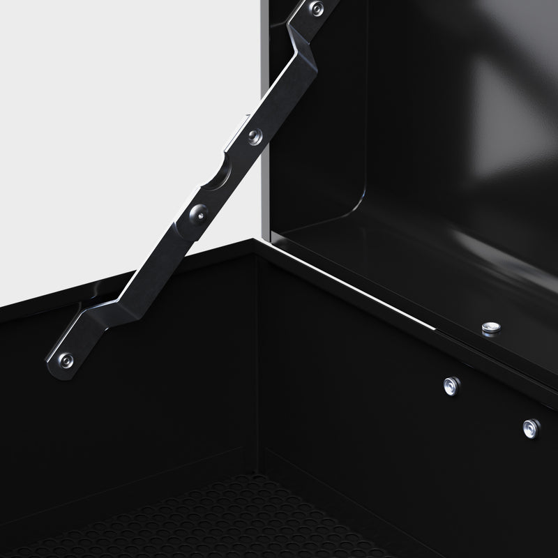 6-Drawer Lockable Steel Tool Chest with Carry Handle – Black – image 9 of 9