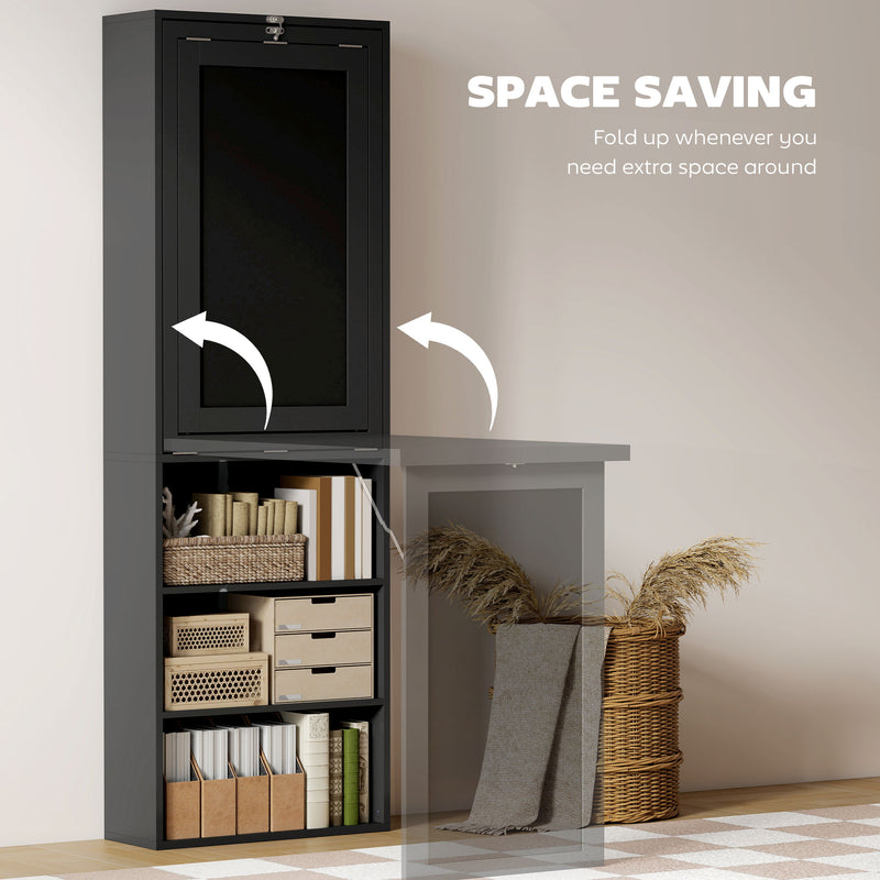 Fold-out desk with chalkboard – black – image 4
