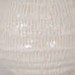 Close-up of the textured cream glaze