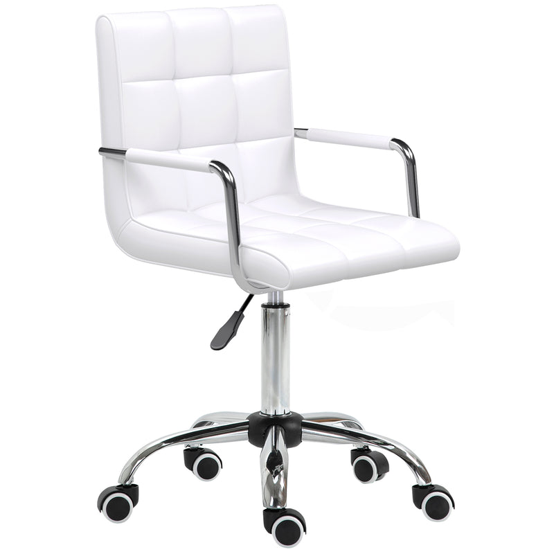 Mid-back faux leather desk chair – image 10