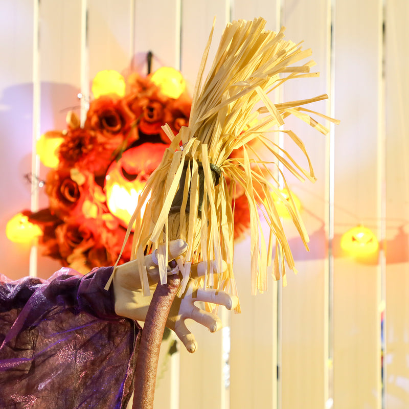 6ft Animated Witch with Glowing Eyes & Sound – image 9 of 9
