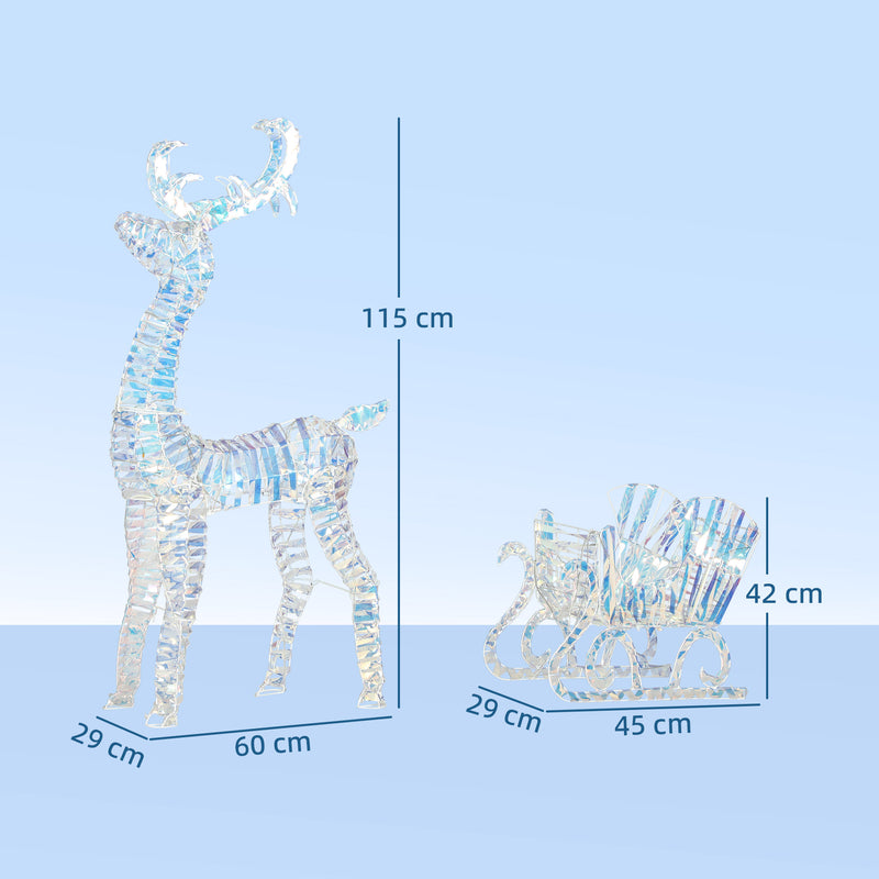 Dimensions of the light-up Christmas figures