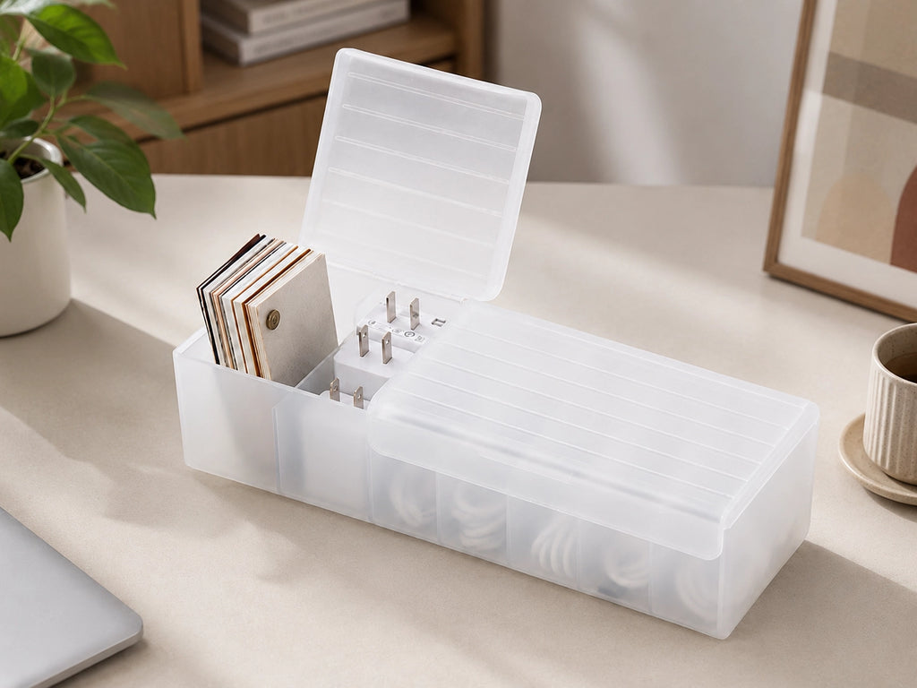 Transparent Cable Organiser for Office and Dorm Use