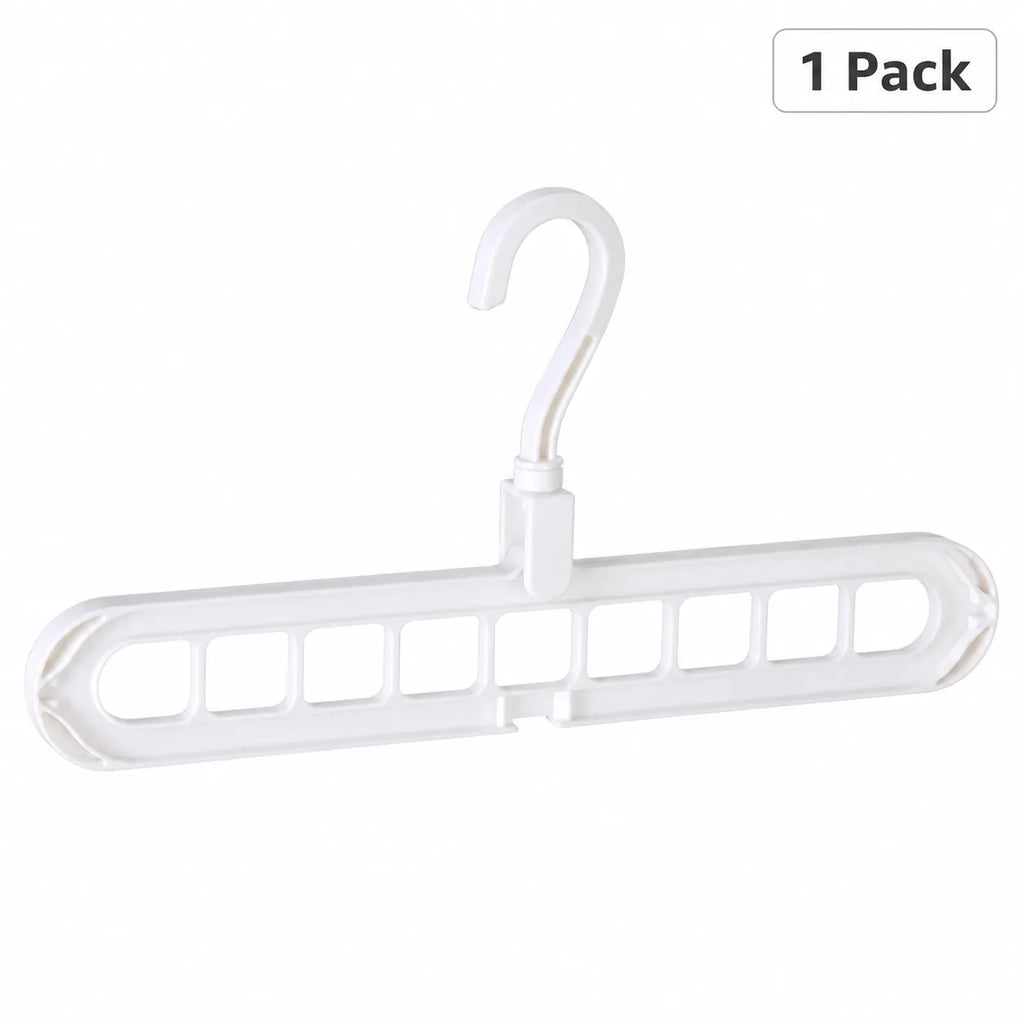 Foldable 9-Hole Space-Saving Clothes Hanger