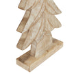 Close-up of the carved branches and block base