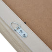 Back of the A2 frame showing the wall hanging fixing