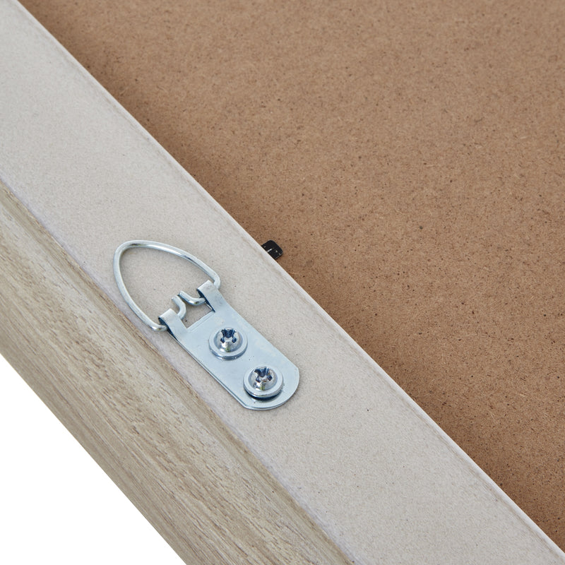 Back of the A2 frame showing the wall hanging fixing