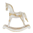 Whitewashed rocking horse from the other side
