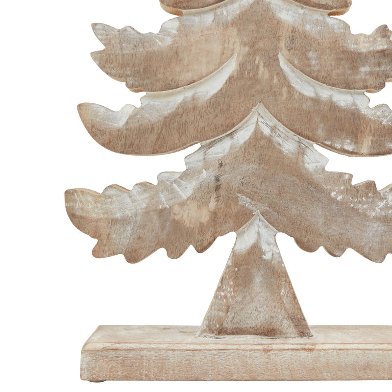 Close-up of the carved tiers, trunk and base