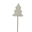 Whitewashed tree on stand from a second angle
