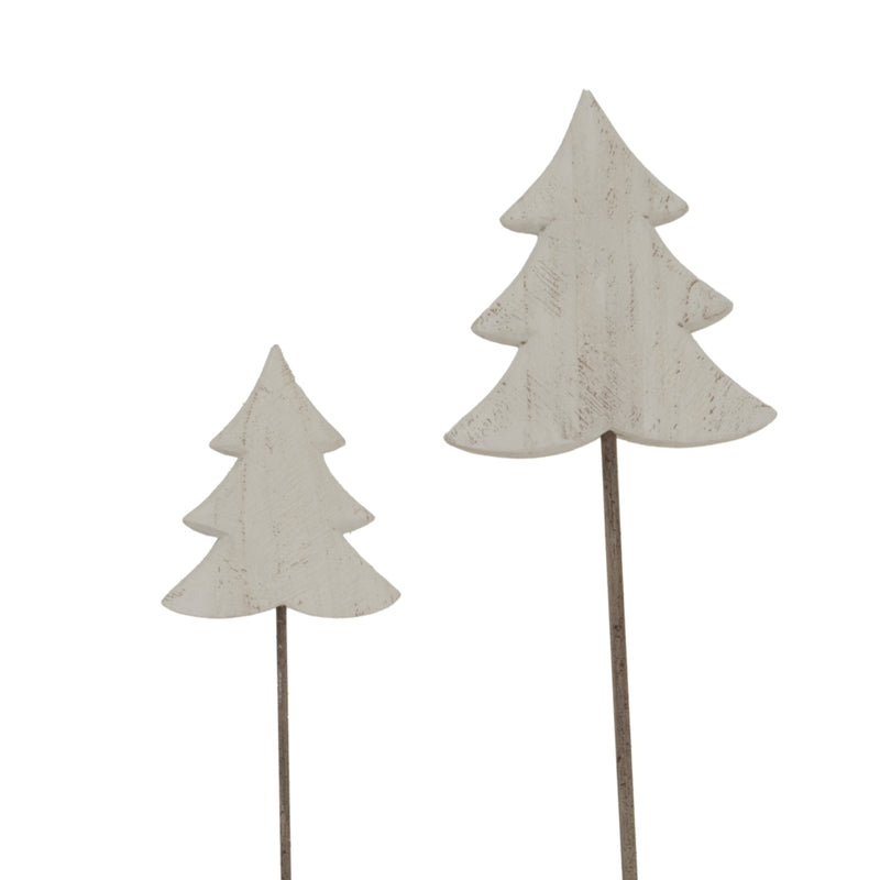 Whitewashed tree shown with a smaller size sold separately