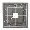 Williston grey square wall clock, front view
