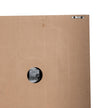 Back of the clock showing the hanging bracket and movement