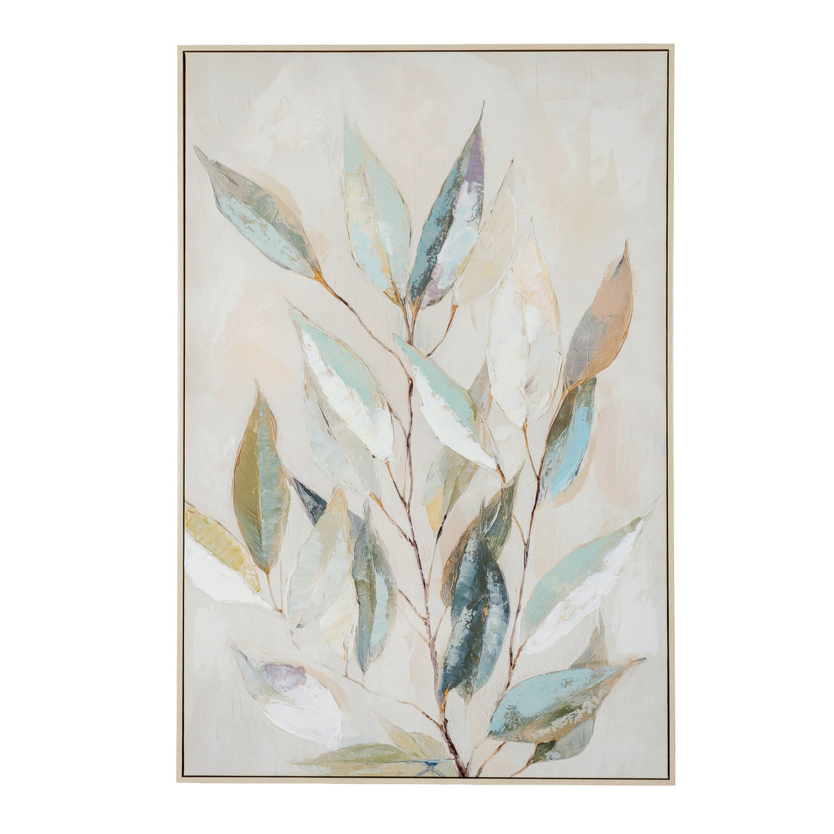 Willow Light Botanical Framed Canvas – 82.5 × 122.5cm, product view