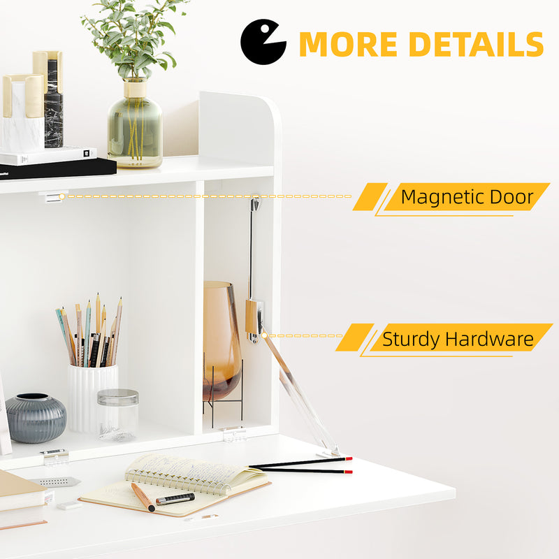 Wall-mounted drop-leaf desk – image 6
