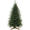 6ft full green artificial Christmas tree on a solid pine wood stand