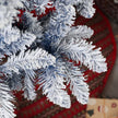 6ft blue snow-flocked Christmas tree – image 9