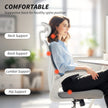 HOMCOM Ergonomic Office Chair with Foldable Backrest, 2D Headrest - Light Grey – view 4