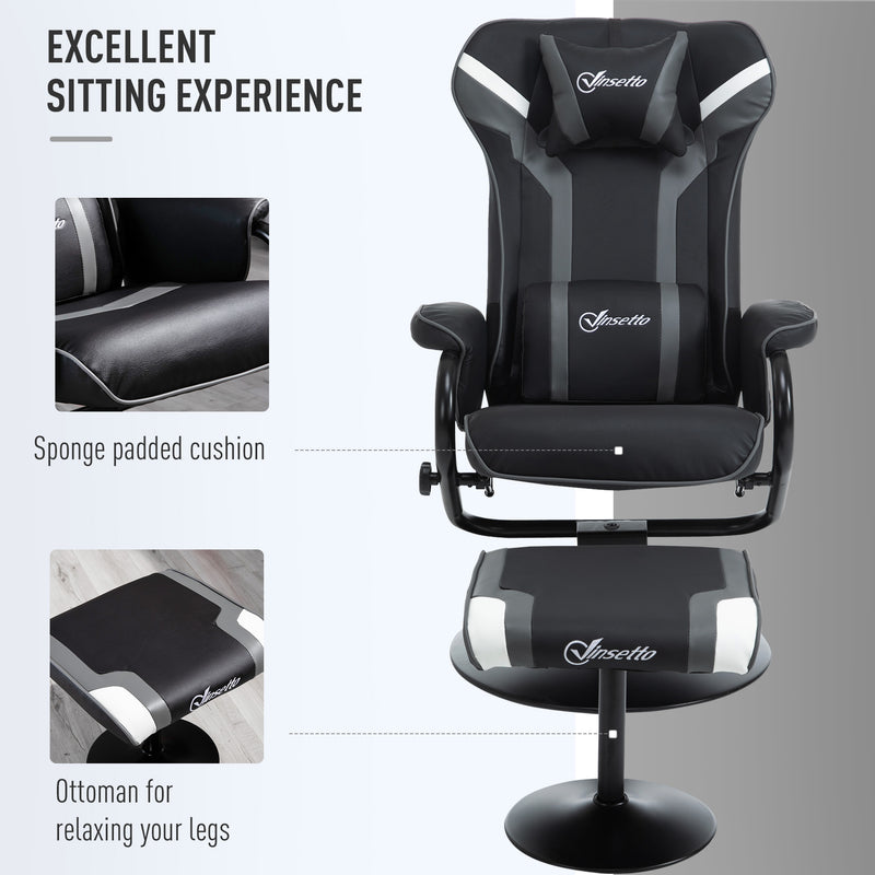 Gaming recliner and footstool set – image 5