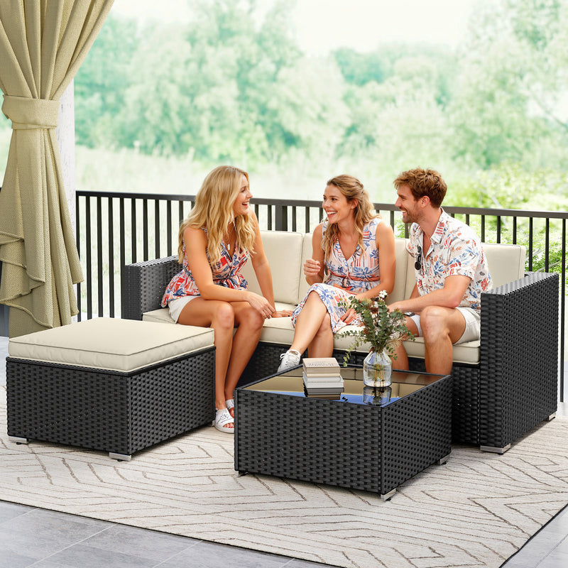 3-piece rattan sofa set – image 10
