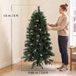 5ft fir Christmas tree with berries – image 3