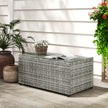 Light grey rattan coffee table – image 10