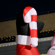 Close-up of Santa's hat and white trim