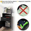 Mobile filing cabinet with open shelf – image 7