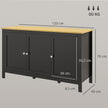 Black & natural 2-door sideboard – image 3