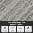 Square rattan dining table – image 4