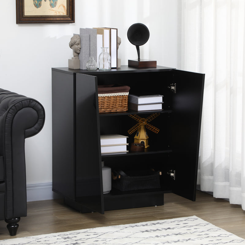 Black gloss storage cabinet – image 7