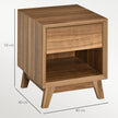 Walnut bedside table – image 3