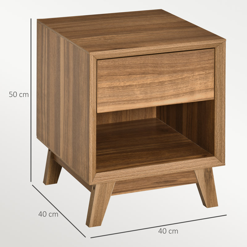 Walnut bedside table – image 3