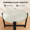 Marble-effect side table – image 5