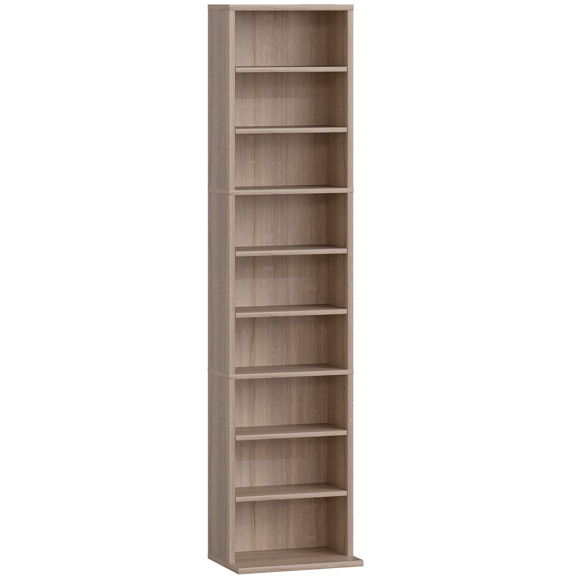 260 Narrow CD Storage Unit - Natural Wood Finish