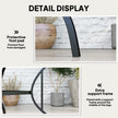 Slatted steel garden table – image 6