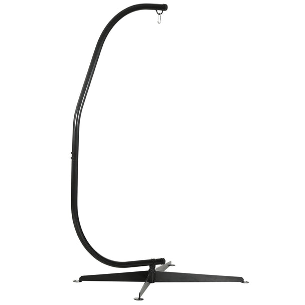 Outsunny Hanging Hammock Stand Hammock Chair Stand C Stand Steel Heavy Duty Stand for Hanging Hammock Air Porch Swing
