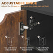 HOMCOM Multi-Storage Mobile Office Storage Cabinet - Rustic Brown – view 8