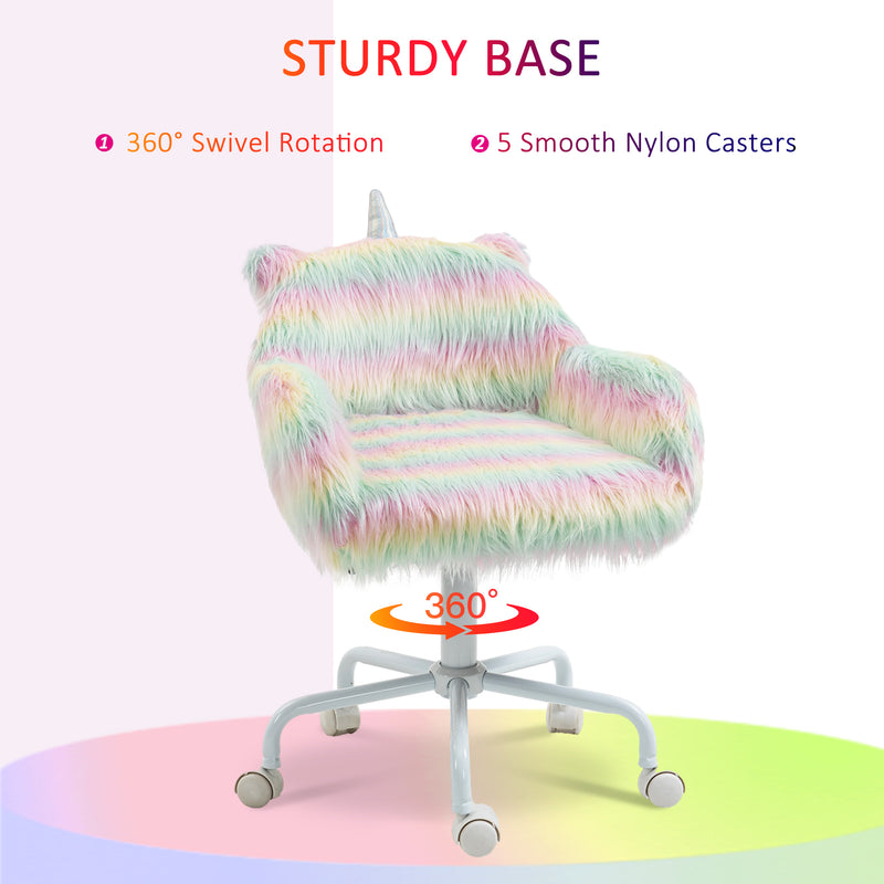 Fluffy unicorn desk chair – image 6