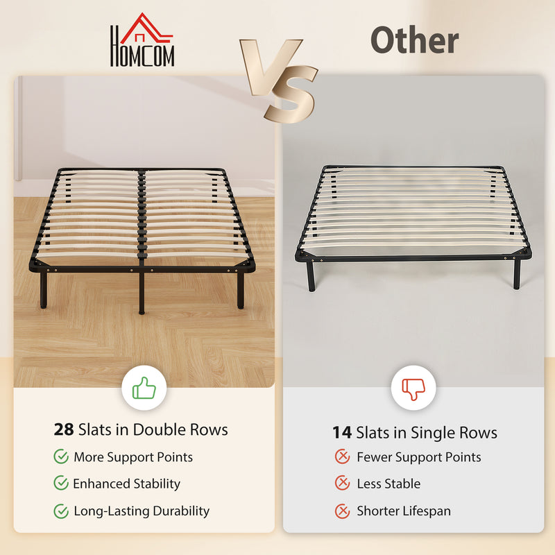 Double metal platform bed frame – image 4
