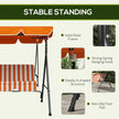 Orange 3-seater swing – image 5