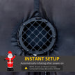 Built-in fan for inflating the display