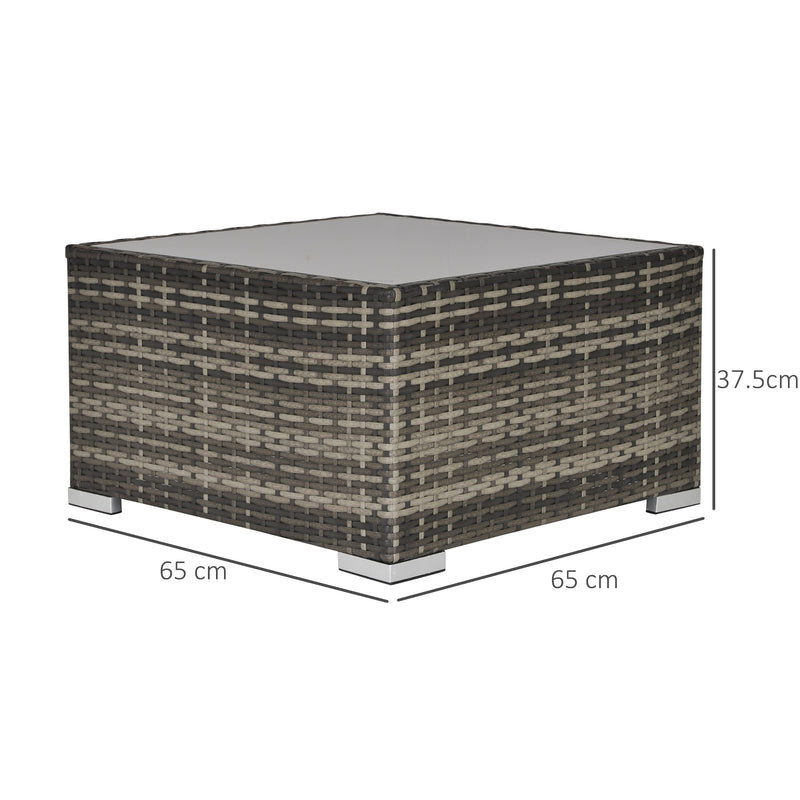 Square rattan coffee table – image 3
