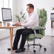 HOMCOM Executive Office Chair, PU Big and Tall Office Chair 180 kg with Wide Seat, Reclining, Lumbar Support, Light – view 9