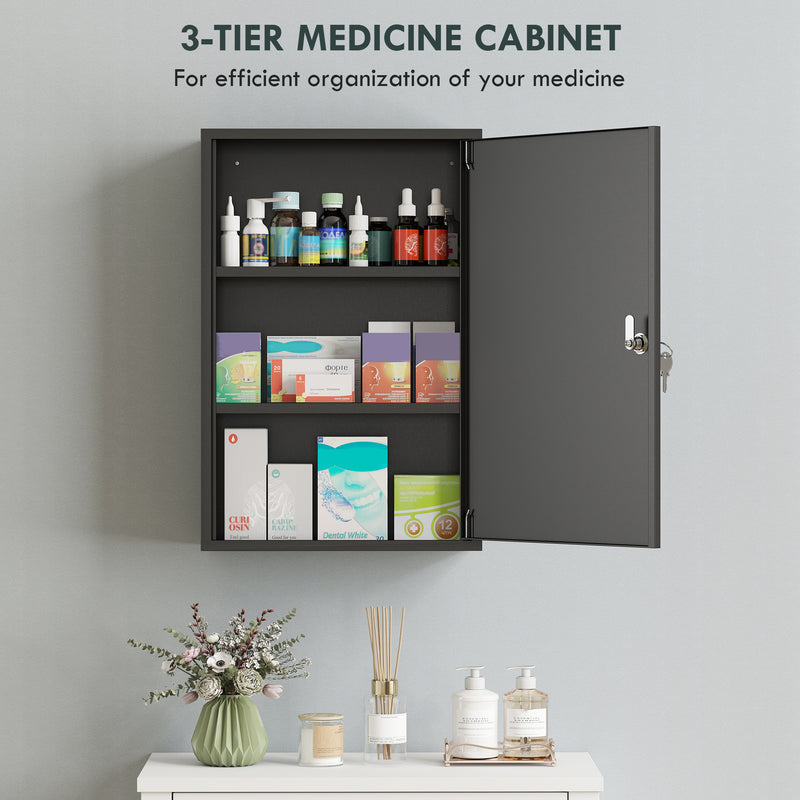 Lockable steel medicine cabinet – image 5