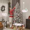 7ft frosted pencil Christmas tree – image 3