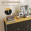 Black & natural 2-door sideboard – image 6