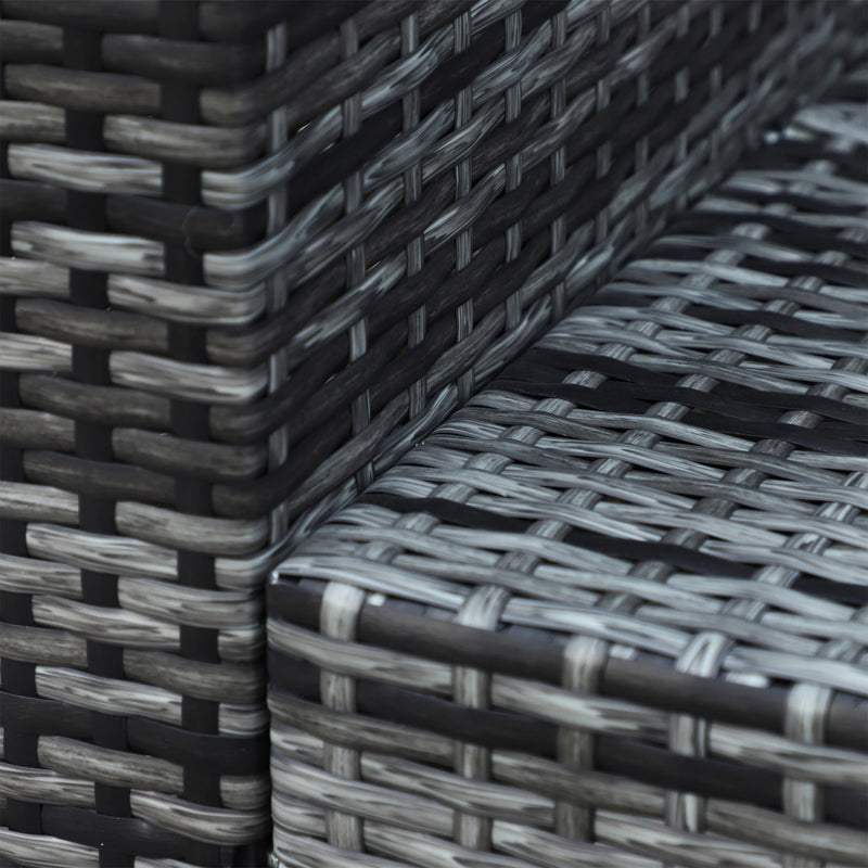 3-seater rattan garden sofa – image 9